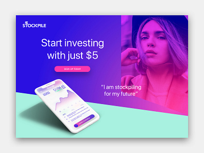 Stockpile Rebranding Homepage 2 fintech rebranding stock investing