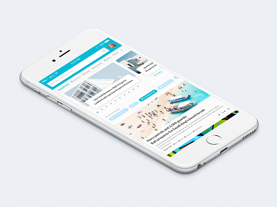 News App - Home Screen 1/3 article clean detikcom hashtag hoax ios app kumparan medium app news app news feed trending ui ux