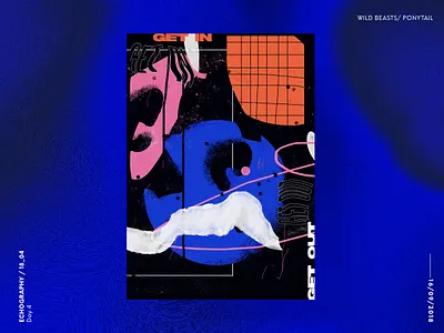 Echography_2018 day04 abstract experimental melt music poster poster type typography visual wild beasts wroclaw