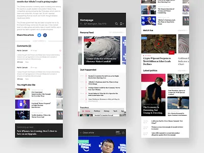 News app concept app ios news ui ux