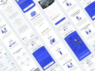 Mobile web unicobag delivery design homepage luggage mobileweb suitcase track ui ux website