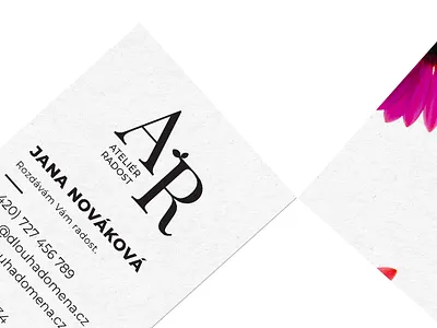 Business card for florist's business card clean florist flower minimal