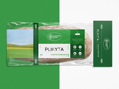 Klaipedos Duona / Klaipeda Bread Packaging design bakery bread colors design flat label minimal package packaging typography