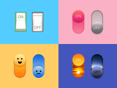 Daily UI #015: On/Off Switch daily 100 dailychallenge design switch ui