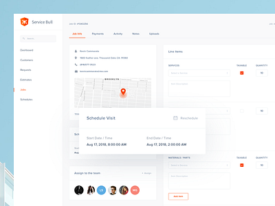 Service Bull - software dashboard app business dashboard design google material design interface mobile paid payment app service software ui user experience design user interface design ux