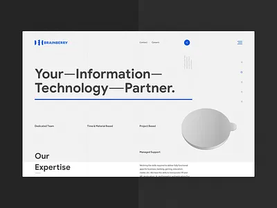 brainberry clean concept desktop grid layout line minimal text typography ui web