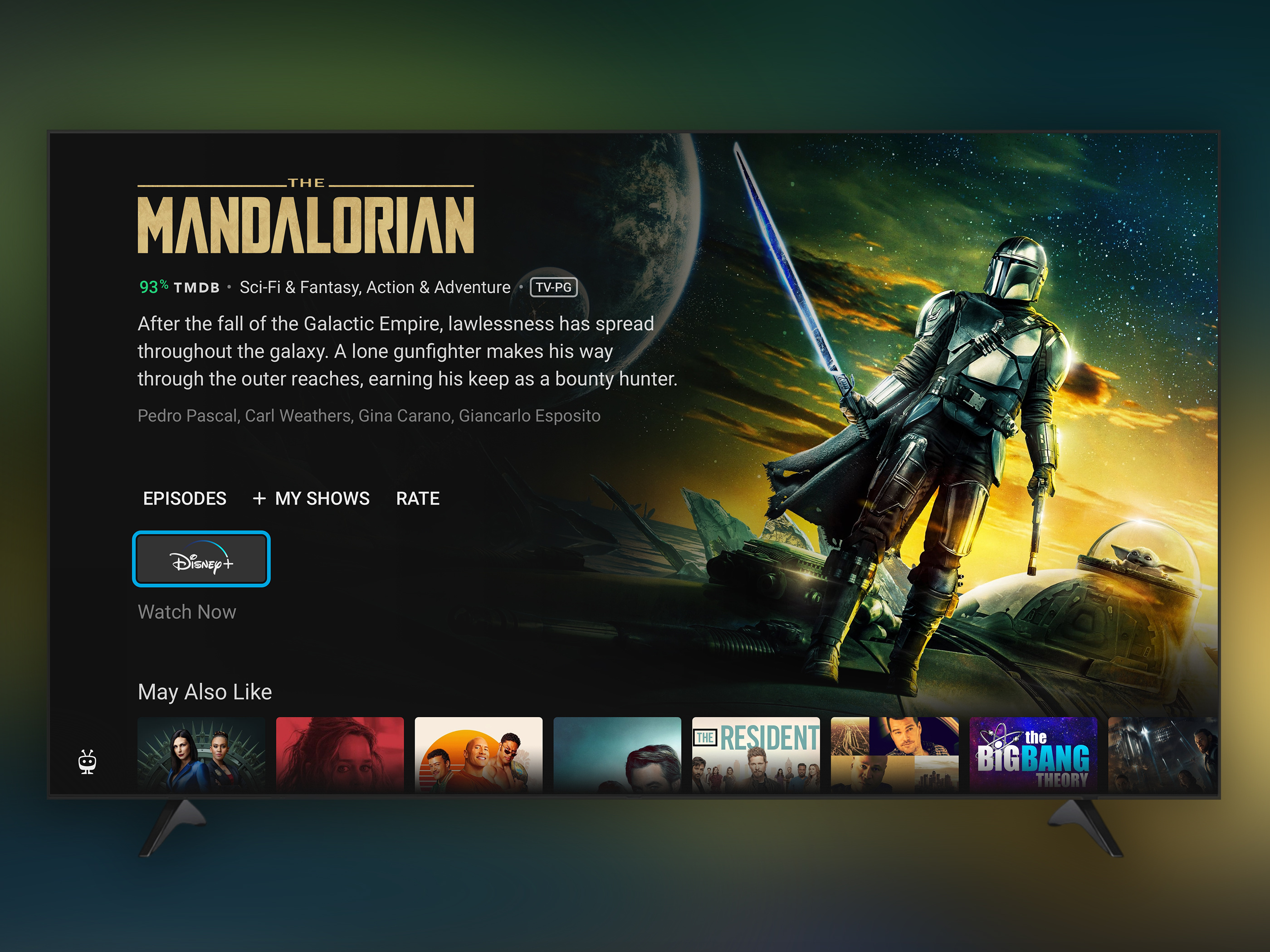 TiVo TV Fullscreen Content Preview (concept) fullscreen immersive tv tvui ui