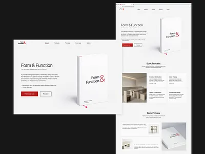 Minimalist Book Landing Page bookdesign dailyui designpractice interfacedesign landingpage minimalism uichallenge uiux webdesign whitespace