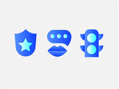 Navigation Set Preview gradient icon icon design navigator