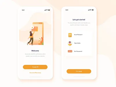 Mobile Ui Ux Onboarding Scan app illustration mobile onboarding scan ui ux