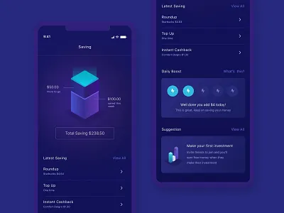 Mobile Ui Ux Finance Investment bank finance graph investment mobile money saving transaction ui ux