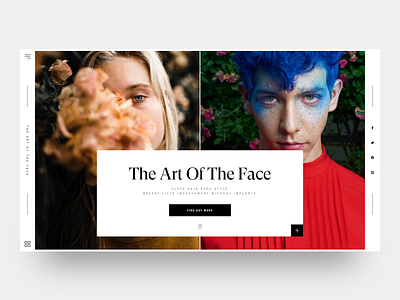 The Art of The Face #1 :: Tuesday art beautiful beautiful girl beauty clean creative creative layout face hero header landing page layout exploration minimal ui ux design ui design ui web design user experience user interaction user interface web design web designer