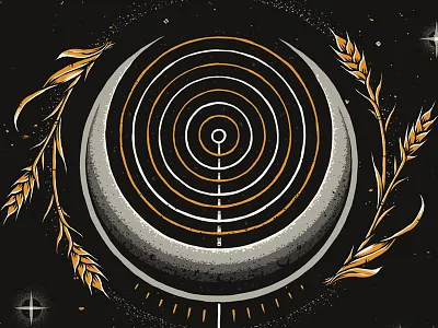 "Eighth Merchant" alien astronaut barley beer behance craft design graphic hops illustration label photoshop planets space stars texture wheat