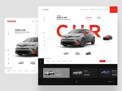 Square - Toyota Experience brand daily design inspiration shop typography ui ui design ux ux design web web design