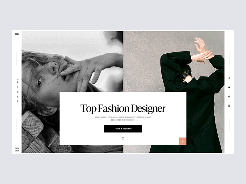 Menu Interaction animated animation animation after effects clean clean menu creative fashion interaction design interactive menu menu animated menu animation menu interaction minimal model side nav side navigation sidebar menu ui design web design