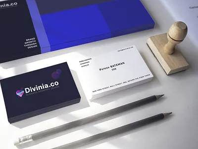 cards branding business cards clean gradient hawt illustrator