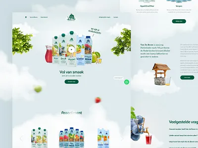 Van de Boom Final brand clean fresh fruit gradients heaven juicy light new soda ui