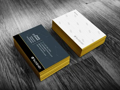 TechSmith Co. Business Card art direction branding business card corporate branding design graphic design identity techsmith