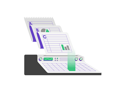 Customized Study Plan (2/3) act calculation calculator data flat futuristic icon illstration illustrator minimal prep printer retro sat test