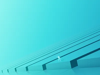 Redirect animation branding clean color concept cool design flat geometric gradient illustration light minimal scale shadow simple sketch texture vector