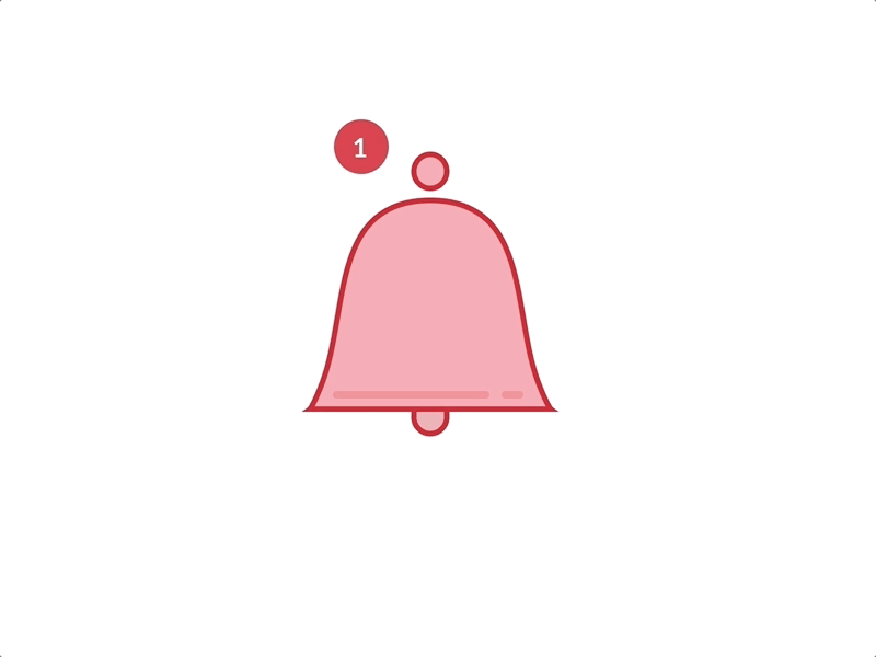 Notification animation bell concept daily ui dailyui design icon icon app illustration interaction invision invisionstudio notification nyc red transition ui uianimation uidesign vector