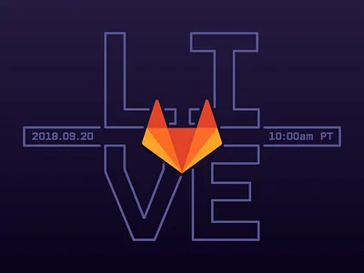 GitLab Live branding animation devops git gitlab typography web