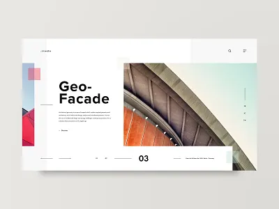 Facade adobe xd architect architecture clean design grid layout minimal ui ux web web design