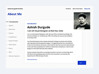 About Me #01 about me design ui visual design