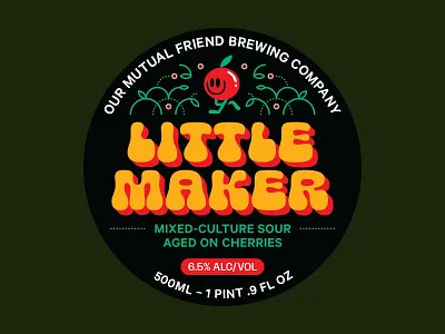 Little Maker art beer beer branding branding character illustration label packaging print sour type