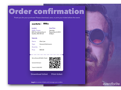 Daily UI #017: Email Receipt daily 100 dailychallenge design eventbrite ticket ui