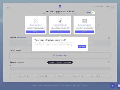 Birdseye - a freelance dashboard dashboard dashboard ui finance freelance pipeline product product design progressbar uidesign ux visual design web webapp