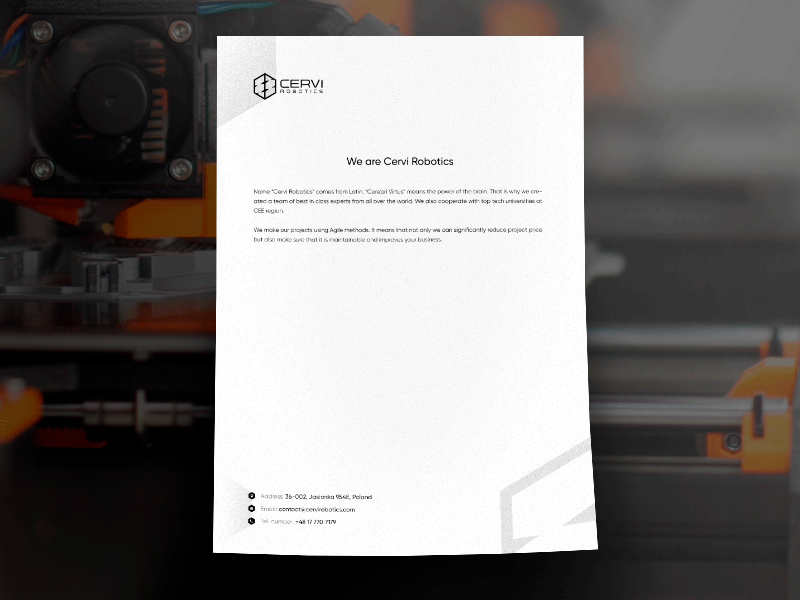 Letterhead design 3d print a4 design designer letterhead letterhead design light minimalist robot