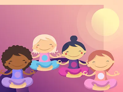 Free Illustrations Yoga Girls free giveaways illustration ui vector