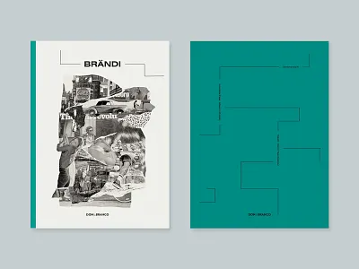 Branding book book collage layout