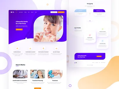 Smile Nation v2 - Landing Page 👩‍⚕️🔎😄 clean dental dentist design landing page smile teeth ui ux web