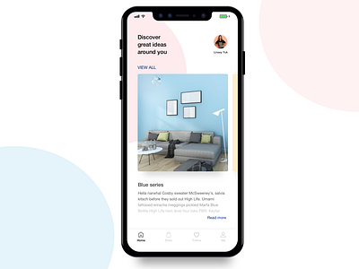 Exercise APP of clean theme app clean furniture iphonex minimal minimalism