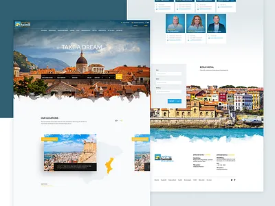 Real estate website for Spain background contact form desktop website footer iceland real estate real estate agency real estate search real estatte website spain