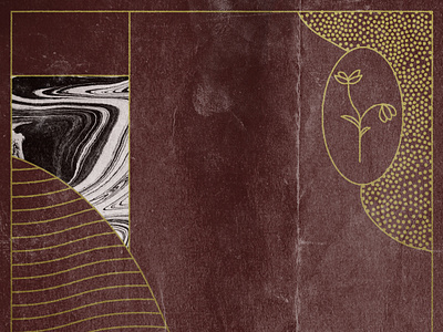 Square 1 flowers illustration leaves occult texture