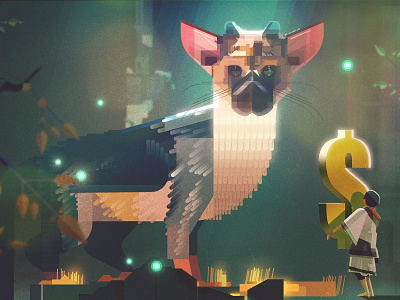 Fumito Ueda character digital editorial folioart game art graphic illustration jamesgilleard texture