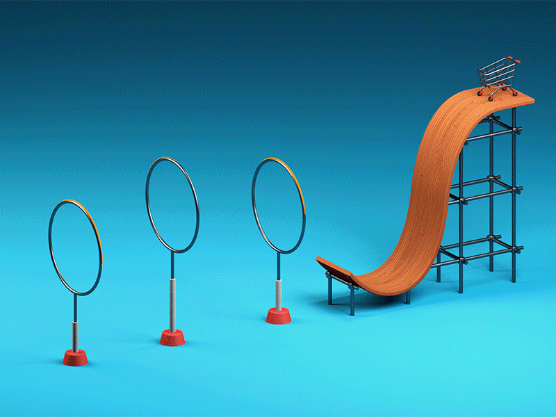 Whooptyscoop 3d 3d animation animation c4d cinema4d design isometric lowpoly modeling render