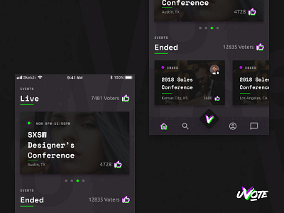 Hackathon project. color event app ios mobile mobile app typography ui ui ux ui ux design uidesign voting
