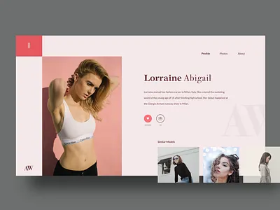 AW Portfolio Rebound clean concept design minimalist typography ui uidesign uiux