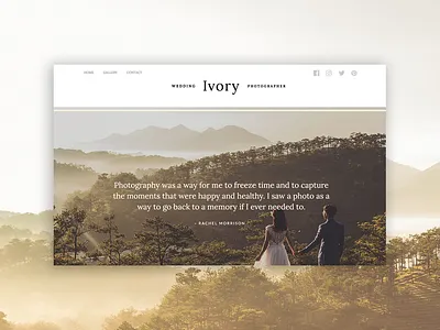 Ivory PageCloud Template app blog blog layout content design gallery layout magazine modern pagecloud photography template type typography web web design website builder