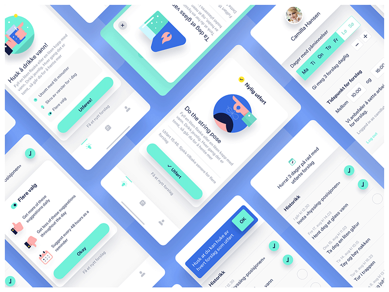 Breath App app app design break breath ios meditate relax uiux water