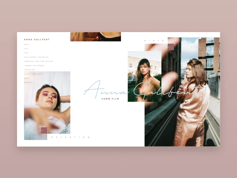 AG photography animation branding clean color concept design fashion flat gif grid interface logo minimal motion simple typography ui ux web website