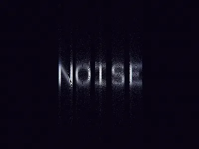 NS abstract glitch shaders typography