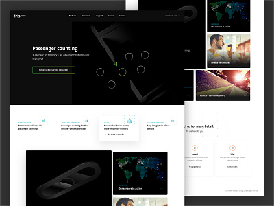 Iris sensing Landing Page design desktop iris intelligent sensing landing page typography ui ux website