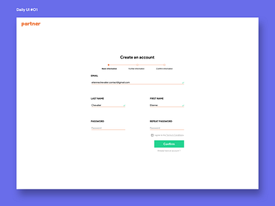 Daily UI #1 : Sign In dailyui design graphism ui ux webdesign