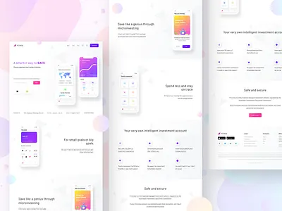 FirstStep Landing page category deposit goals insurancesecurity investment login money portfolio purchase spend track web