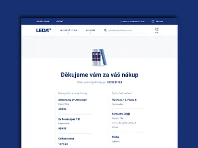 E-shop Preview book book app books bookstore czech ecommerce eshop minimal navy prague ui uiux ux web website